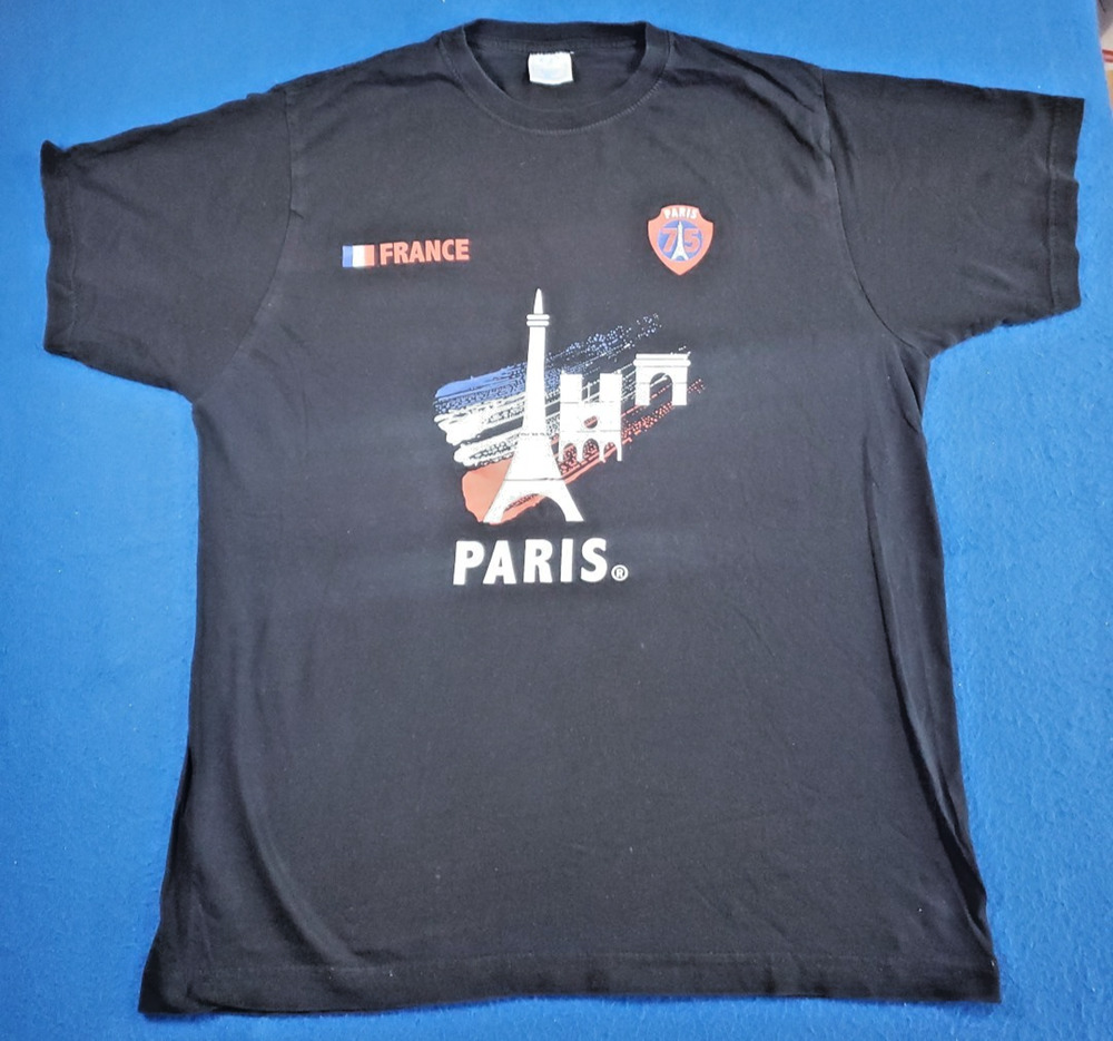 Vintage France Paris Eifel Tower T-Shirt Men's Size Medium